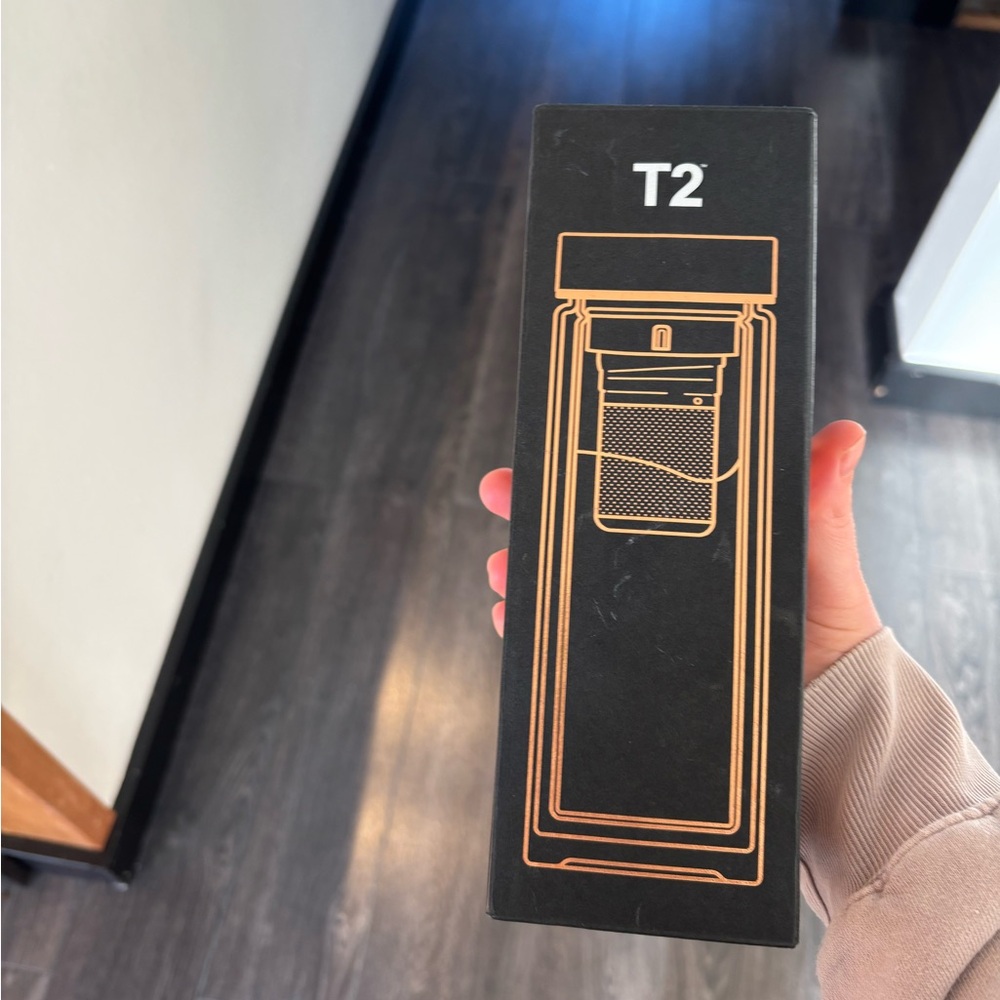 T2 Black Rose Gold Thermos